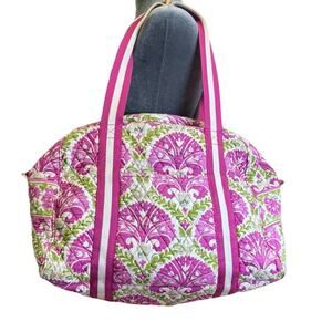 Vera Bradley Pink Gym Duffle Bag Julep Tulip- Retired Pattern